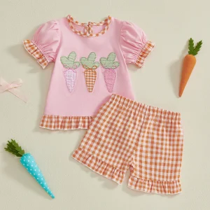 Girls Easter Bunny T-shirt and Shorts Set