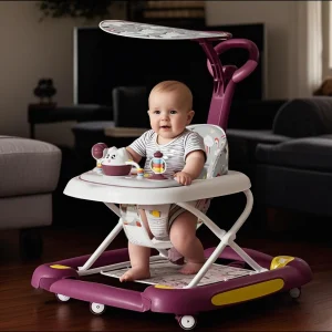 Baby Multi-Functional Comfortable Walker With Awning