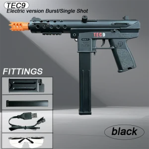 Toy gun with long-lasting rechargeable battery