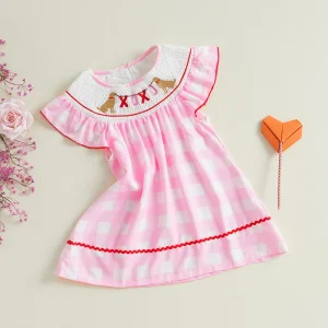Toddler Girl Sleeveless Plaid Dress