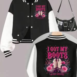 Girls Boots On The Grounds Double Sided Print Short